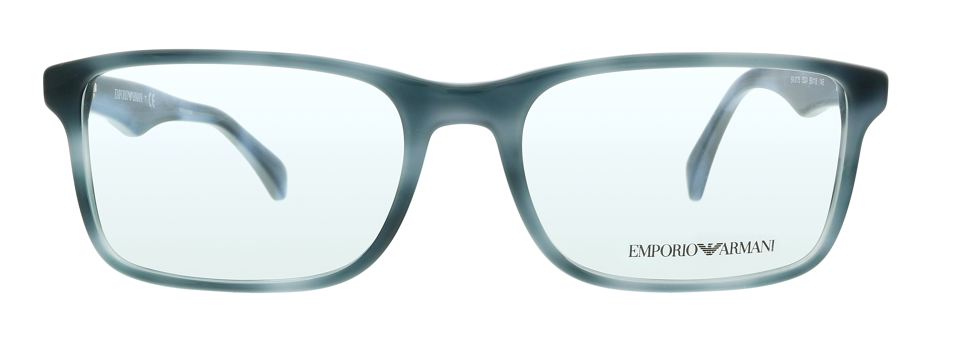 Emporio Armani 0EA3175 5024 Striped Blue Rectangle Eyeglasses 8056597330879  | eBay